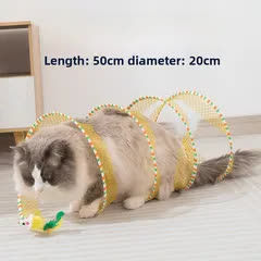 Heeipaw Cat Exercise Toy – Interactive Play Tunnel with Wand Toy for Cats, Helps Reduce Boredom & Burn Energy - image 3