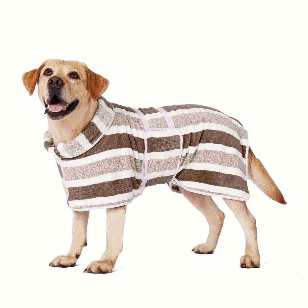 Heeipaw Cozy Dog Bathrobe Towel – Ultra Absorbent Pet Drying Wrap for Small & Large Dogs, Soft Bath Towel After Shower - image 11