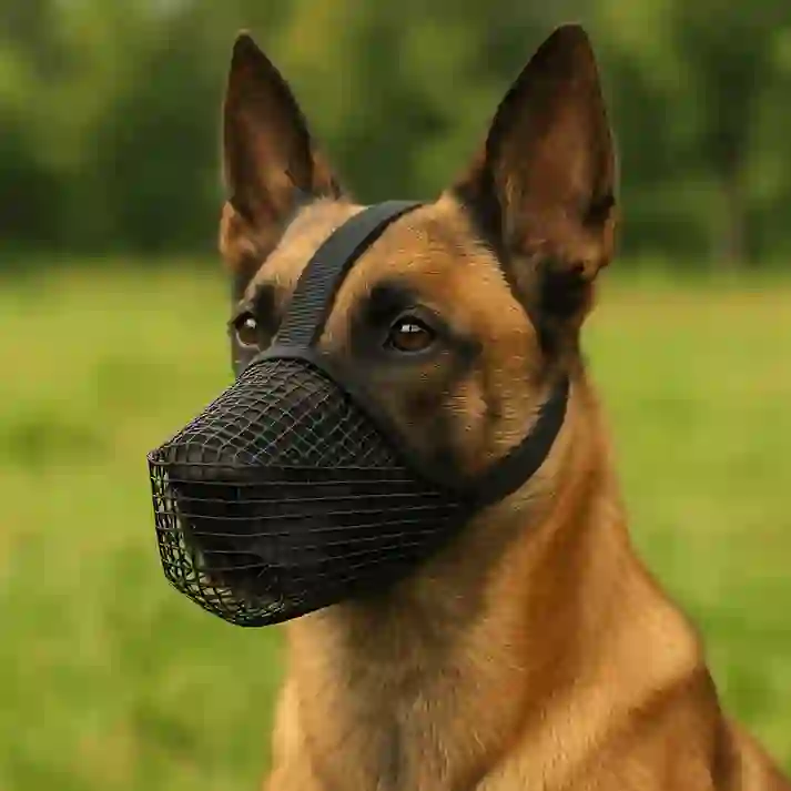 Heeipaw Adjustable Dog Muzzle, Breathable Anti-biting Dog Mouth Guard, Comfortable Pet Muzzle For Barking Control, Chewing Prevention & Safe - image 4