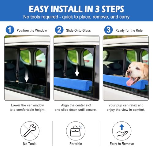 Heeipaw Dog Car Window Chin Rest – Soft Padded Window Sill Protector for Comfortable Car Rides - image 6