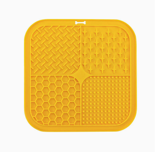 Heeipaw Silicone Lick Mat – Slow Feeder Enrichment Mat For Dogs & Cats - Yellow - image 9