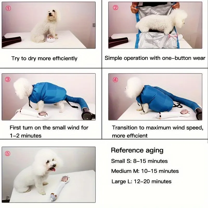 360 degree pet drying bag