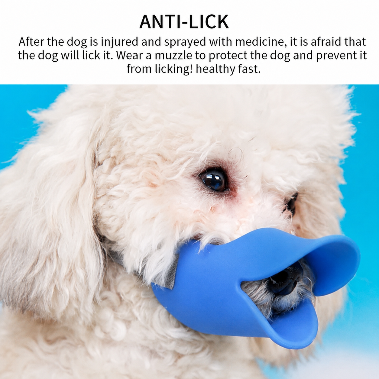 Heeipaw Silicone Dog Muzzle – Soft Duckbill Anti-Bite Muzzle for Walking & Scavenging Prevention