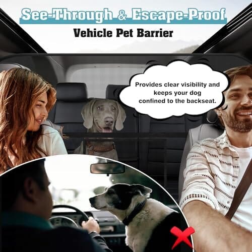 Heeipaw Pet Car Safety Barrier Mesh for Dogs - image 3