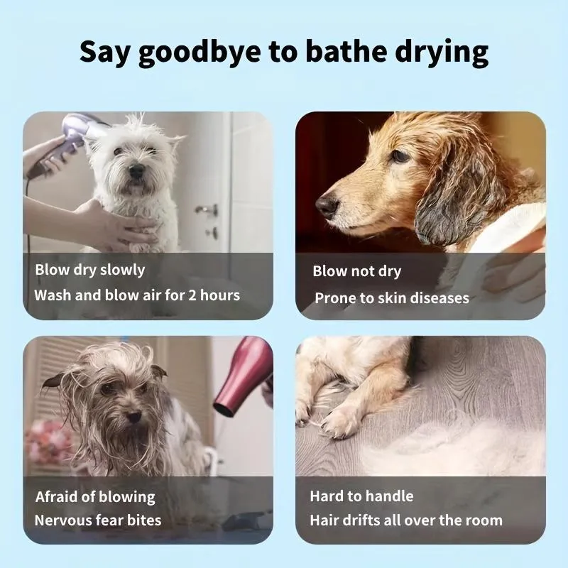 Secure fit pet grooming drying suit