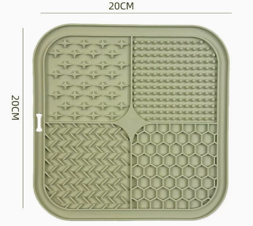 Heeipaw Silicone Lick Mat – Slow Feeder Enrichment Mat For Dogs & Cats - Beige - image 6