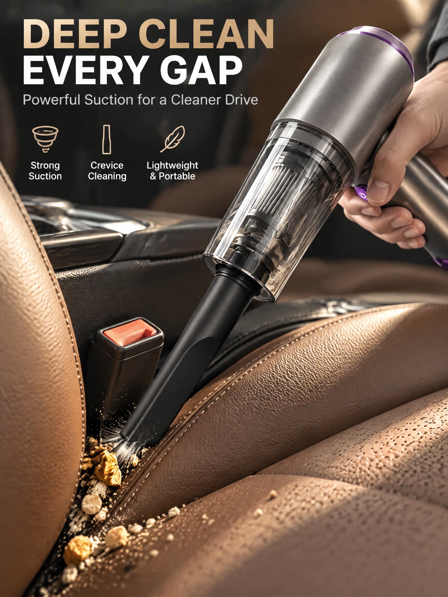 32,000Pa Powerful Cordless Car Vacuum Cleaner - image 31