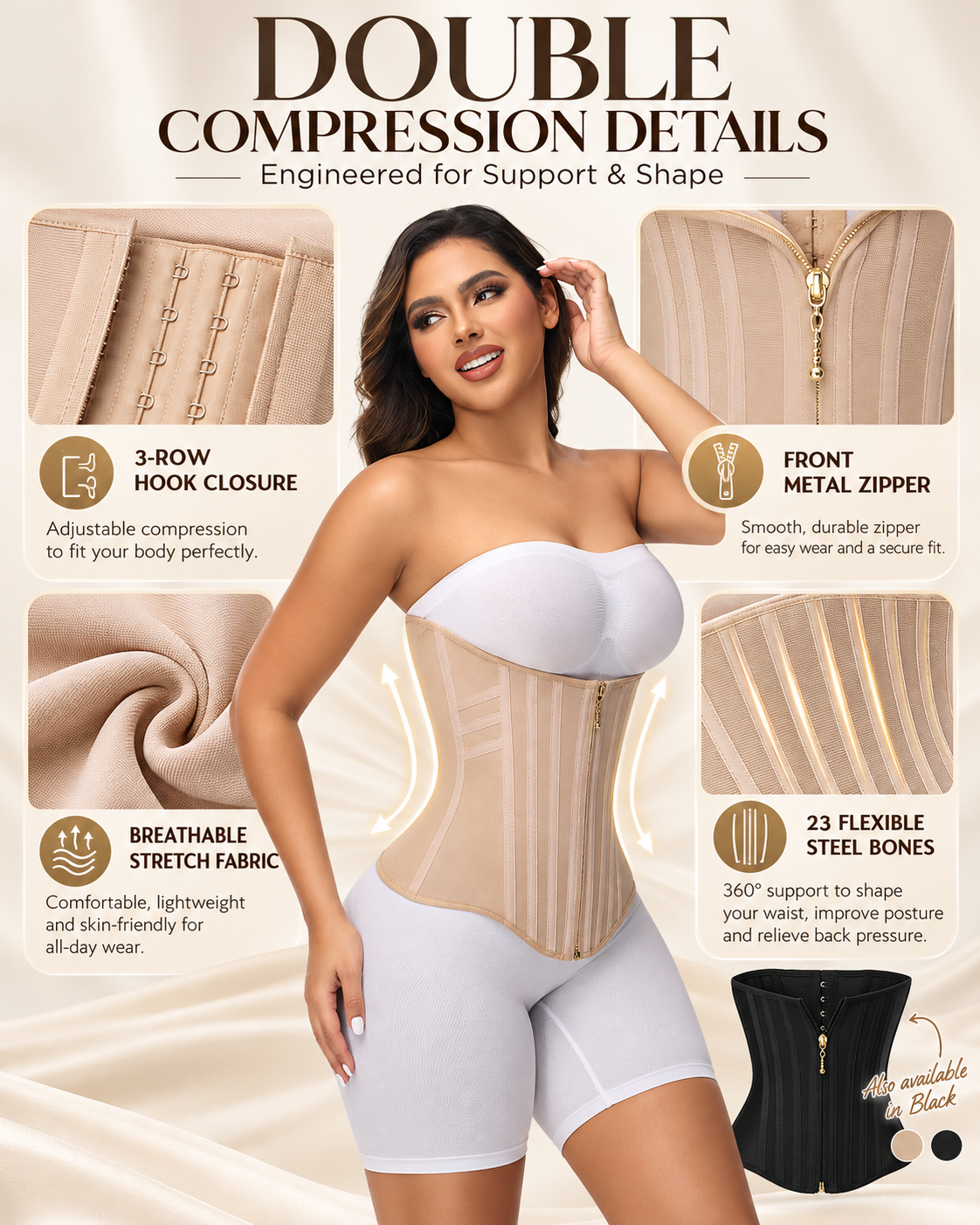 Waist Trainer Front and Back View