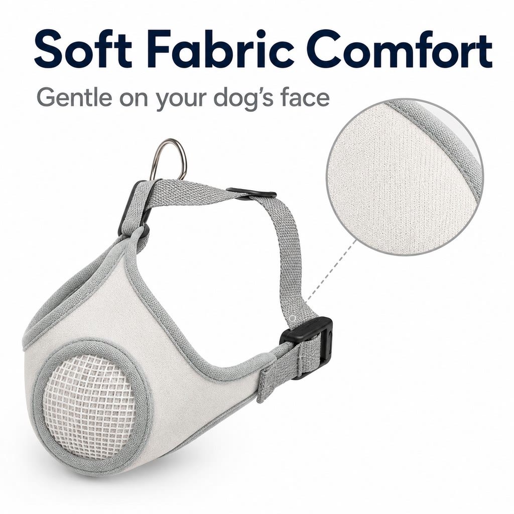 Heeipaw Safeguard Breathable Dog Muzzle – Protective Anti-bite & Anti-lick Muzzle - image 5