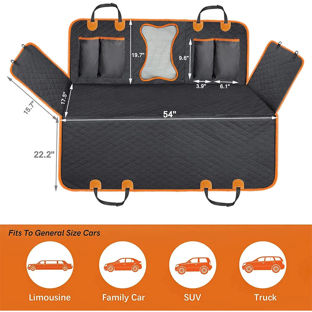 Heeipaw Waterproof Dog Car Seat Cover – Premium Back Seat Protector for Dogs, Scratch Resistant Pet Travel Mat for Cars & SUVs - image 9