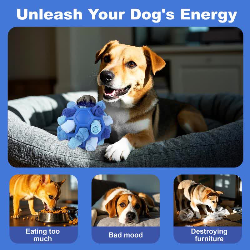 Heeipaw Dog Snuffle Ball Toy - Chewable Interactive Toy, Calming Puzzle Slow Feeder Snack Dispenser for Small Dogs, Anxiety Reli - image 3