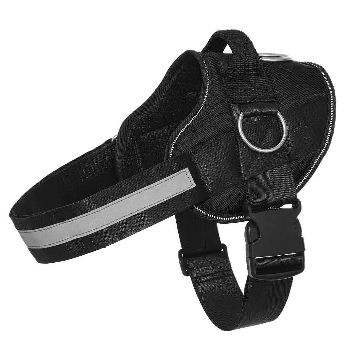 Heeipaw No-Pull Dog Harness & Leash Set – Breathable Reflective Adjustable Walking Vest - Black - 2XL - image 12