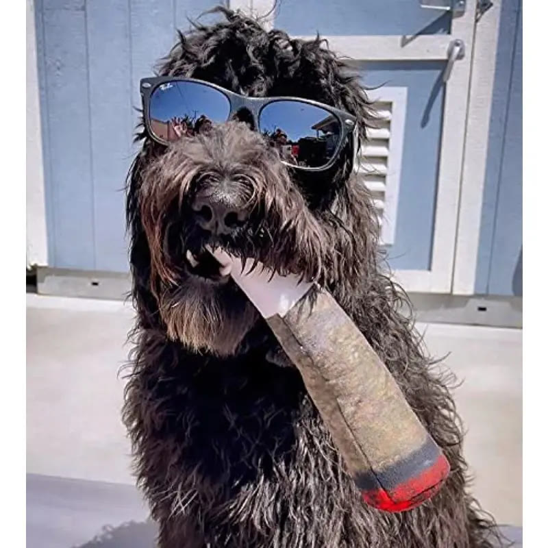 Heeipaw Funny Cigar Plush Dog Toy, Squeaky Interactive Chew Toy for Dogs, Soft Stuffed Puppy Toy for Playtime & Training - image 5