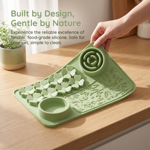 Heeipaw Silicone Lick Mat Slow Feeder For Dogs & Cats | Interactive Feeding Bowl - image 4