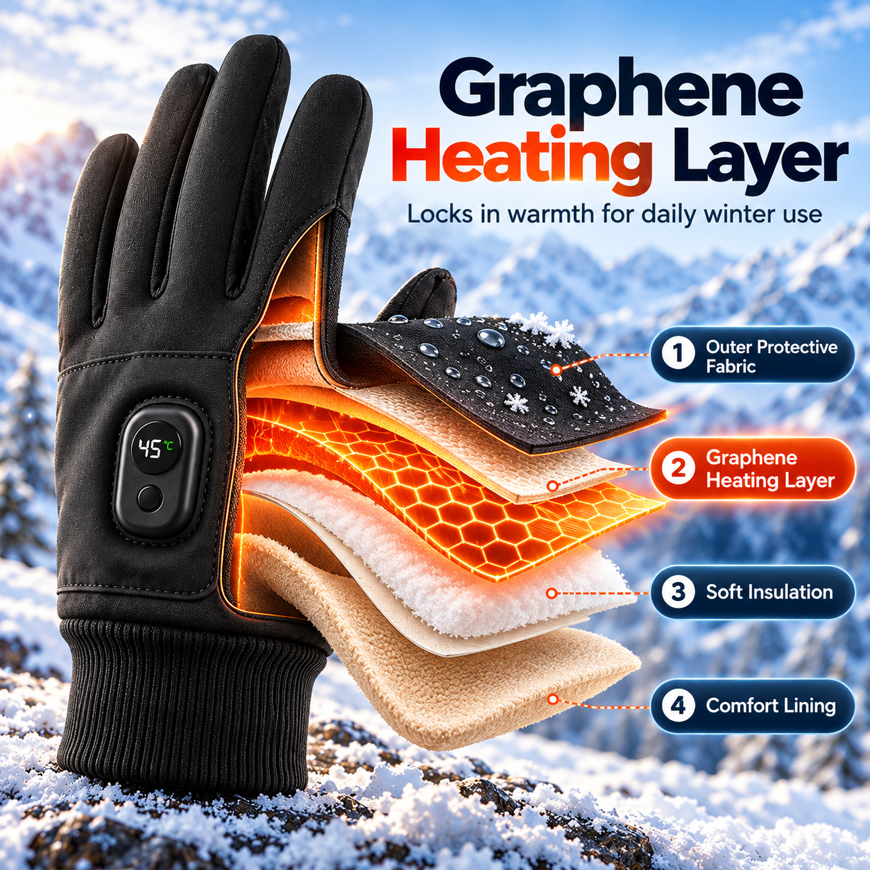 Heated gloves product detail image 18
