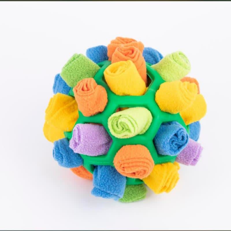 Heeipaw Dog Snuffle Ball Toy - Chewable Interactive Toy, Calming Puzzle Slow Feeder Snack Dispenser for Small Dogs, Anxiety Reli - Green - 4.7inch - image 10