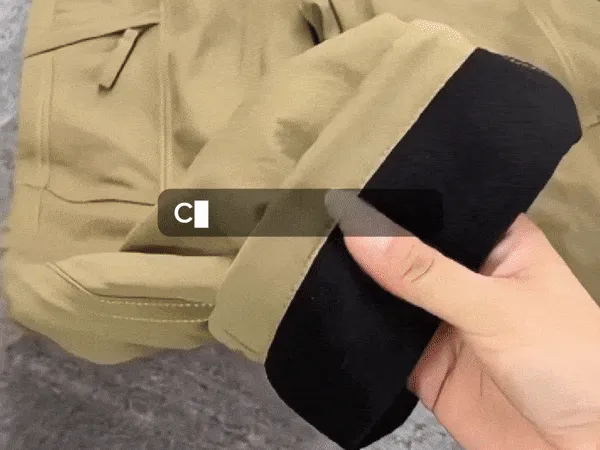 Water-resistant winter trousers for wet weather