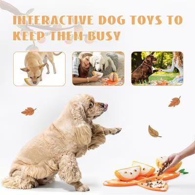 Heeipaw Squeaky Plush Dog Toys, Interactive Fruit Peel Puzzle Toy for Dogs, Soft Chew Toy for Small Medium Dogs - image 5