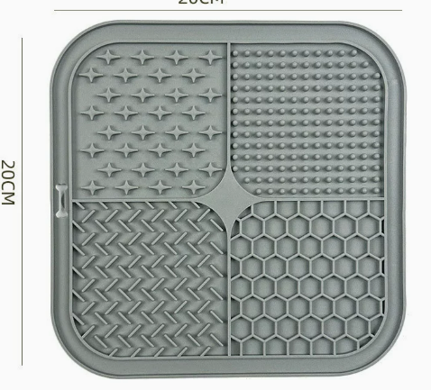 Heeipaw Silicone Lick Mat – Slow Feeder Enrichment Mat For Dogs & Cats - Grey - image 5