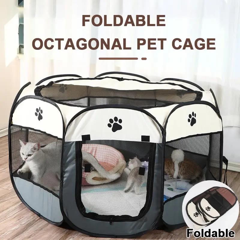 Heeipaw Dog Cat Playpen, Puppy Pet Playpen Indoor for Small Dogs Tent Crates Cage Outdoor - image 3