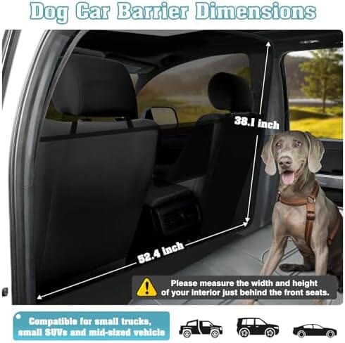 Heeipaw Pet Car Safety Barrier Mesh for Dogs - image 4