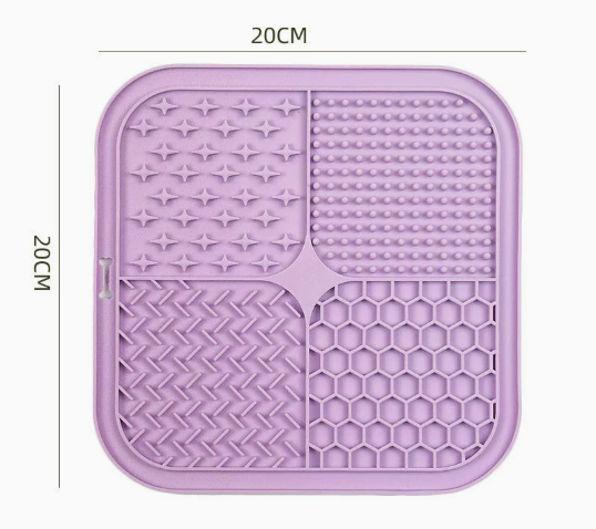 Heeipaw Silicone Lick Mat – Slow Feeder Enrichment Mat For Dogs & Cats - Purple - image 8