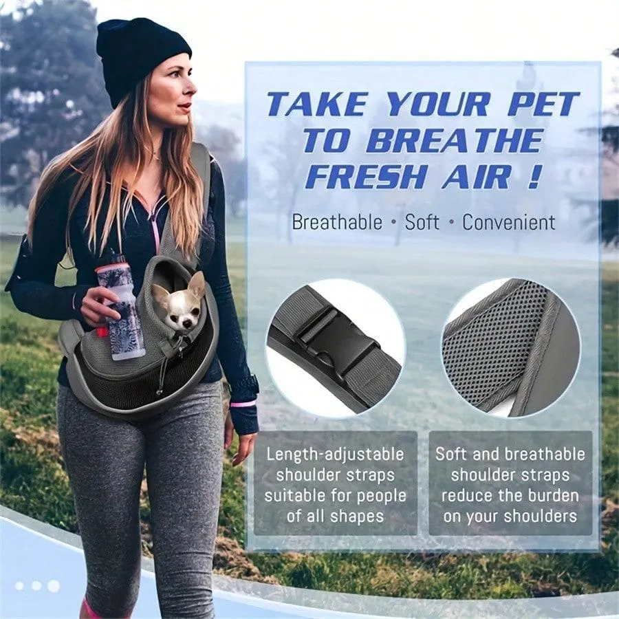 Adjustable breathable pet sling
