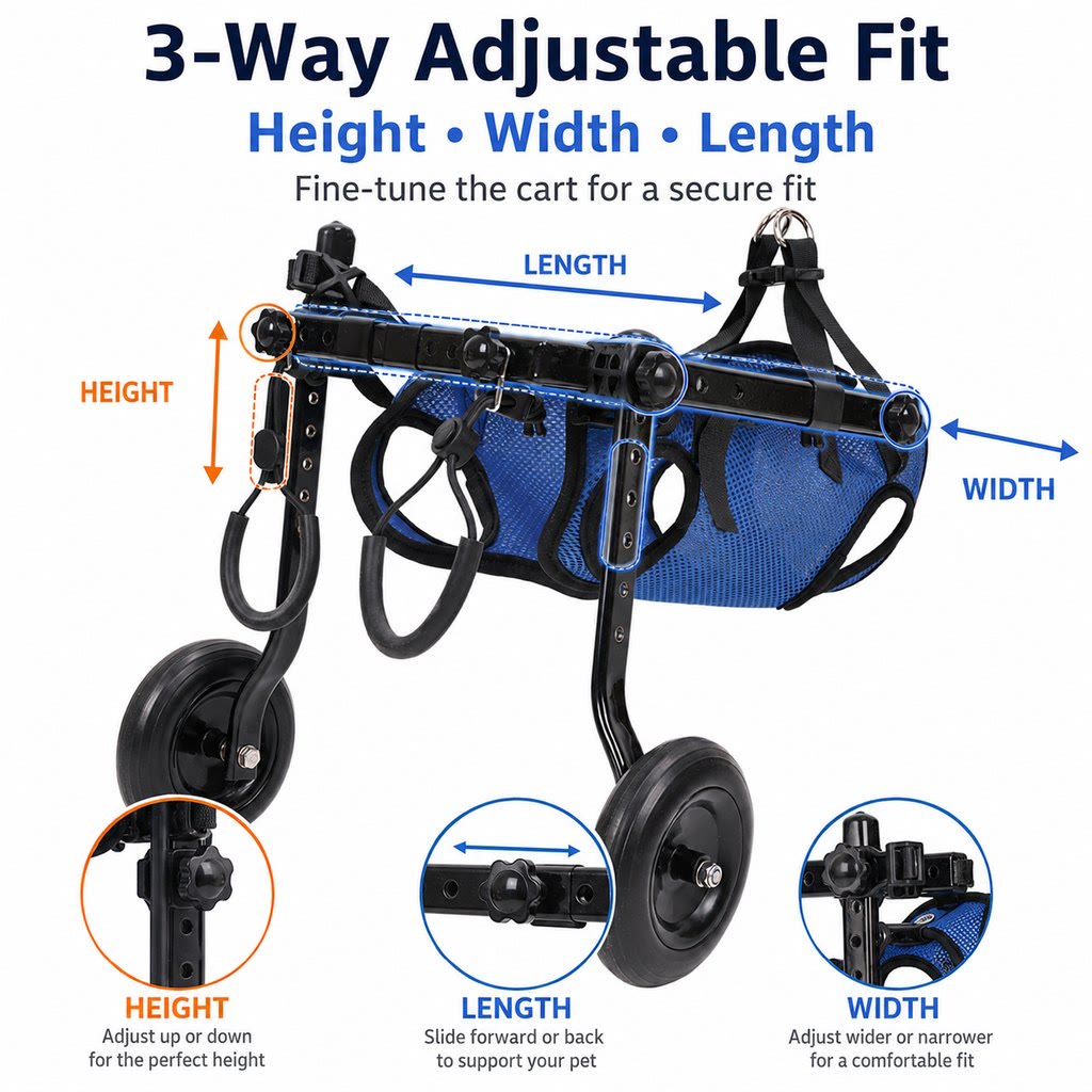 Heeipaw MoveCare Dog Wheelchair – Mobility Support Cart for Senior & Recovery Dogs - image 6