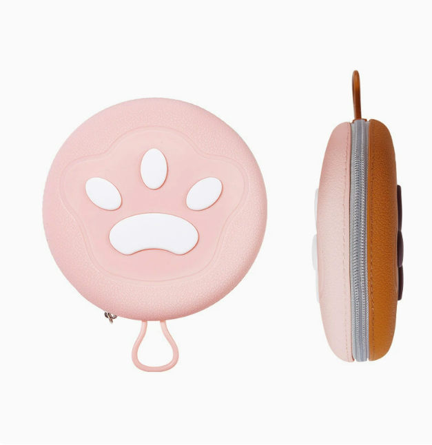 Heeipaw Portable Collapsible Pet Food & Water Bowl - Brown & Pink - 2-in-1 - image 13