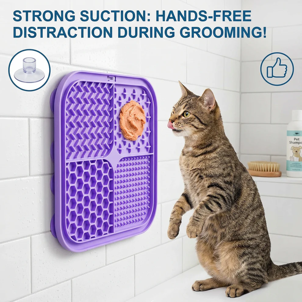 Heeipaw Silicone Lick Mat – Slow Feeder Enrichment Mat For Dogs & Cats - image 2