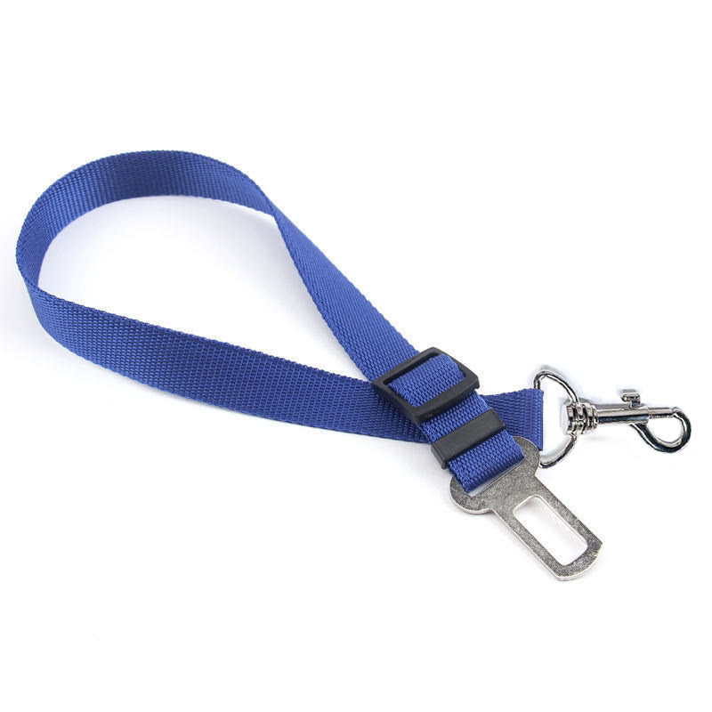  Heeipaw Dog Car Safety Belt with Adjustable Leash - Blue - 2.5cm Wide - image 4