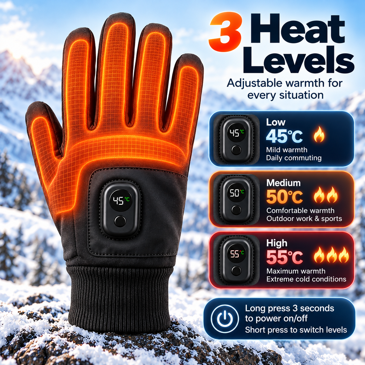 Heated gloves product detail image 22