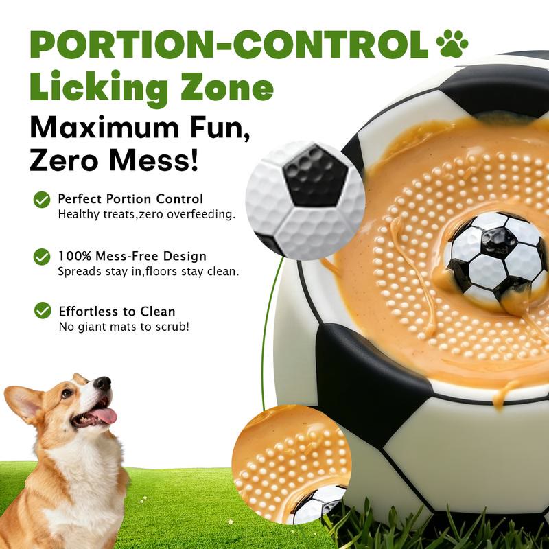 Heeipaw Soccer-style Slow Feeder Dog Lick Bowl – Anti-slip Interactive Dog Enrichment Toy For Healthy Eating & Stress Relief - image 7