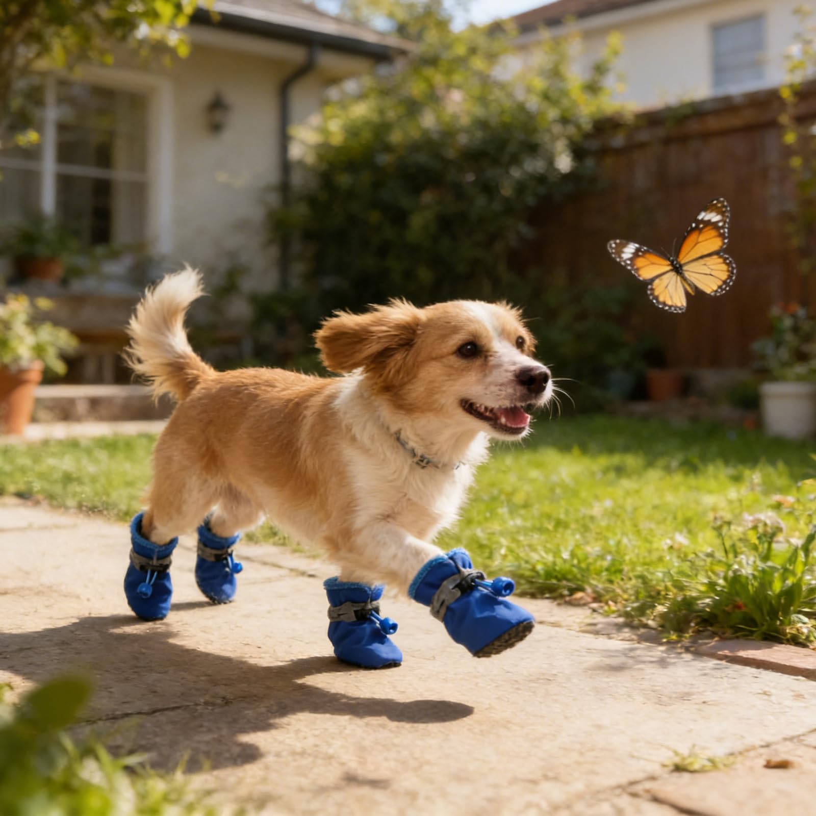 Heeipaw Waterproof Dog Boots – Reflective Anti-slip Paw Protection Shoes