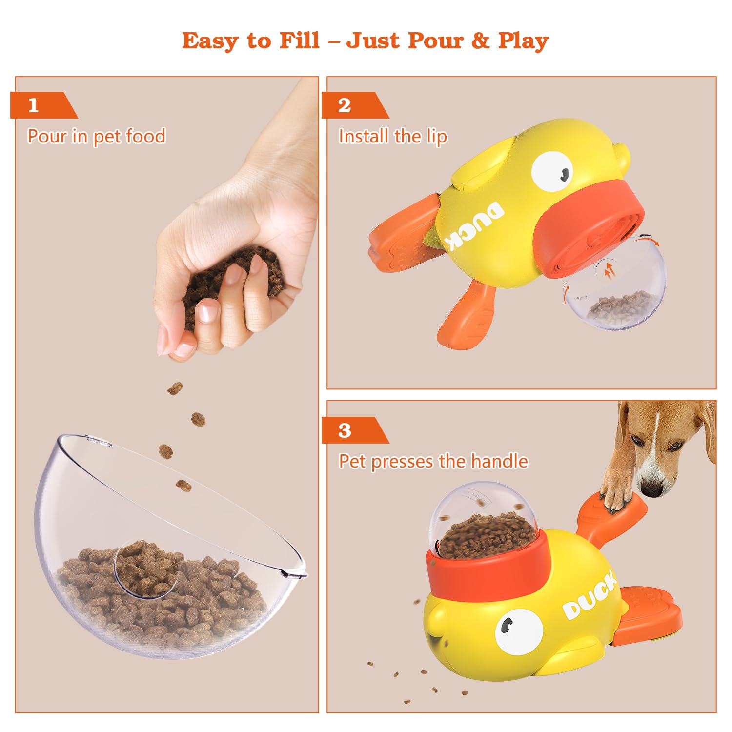 Heeipaw Interactive Treat Toy – Smart Food Dispensing Toy for Cats & Dogs