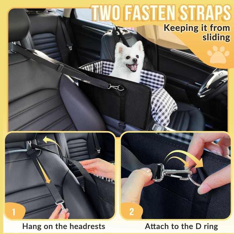 Heeipaw Cozy Armrest Dog Car Seat – Secure & Comfortable Travel Bed For Small Dogs And Puppies - image 6