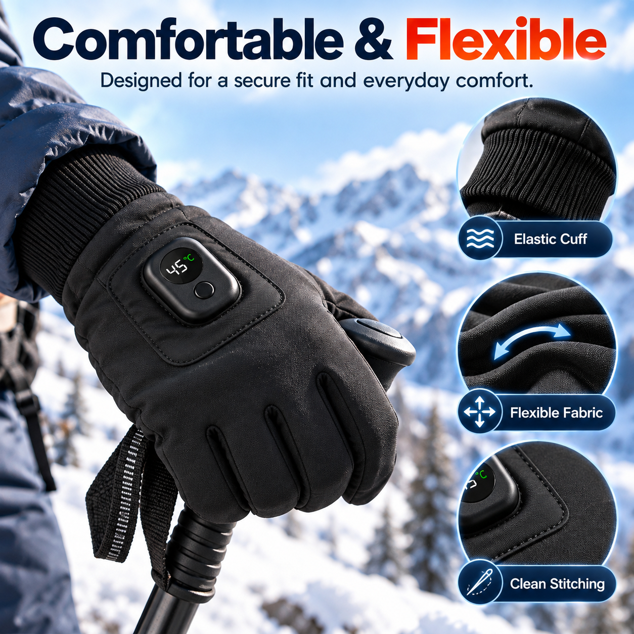 Heated gloves product detail image 16