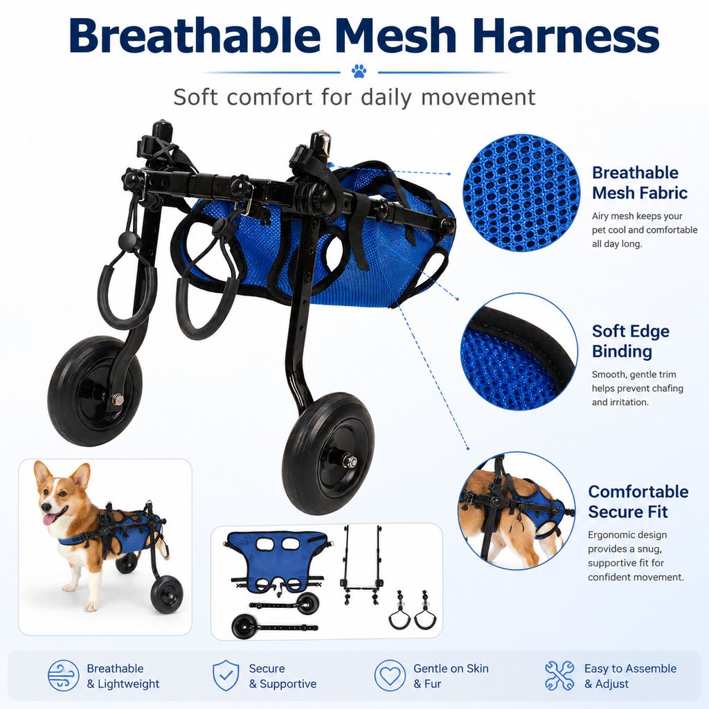 Heeipaw MoveCare Dog Wheelchair – Mobility Support Cart for Senior & Recovery Dogs - image 5