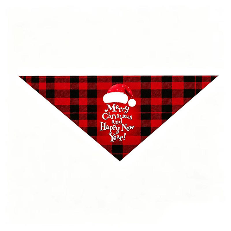 Heeipaw Christmas Dog Bandana – Festive Plaid Pet Scarf For Dogs & Cats  - image 8