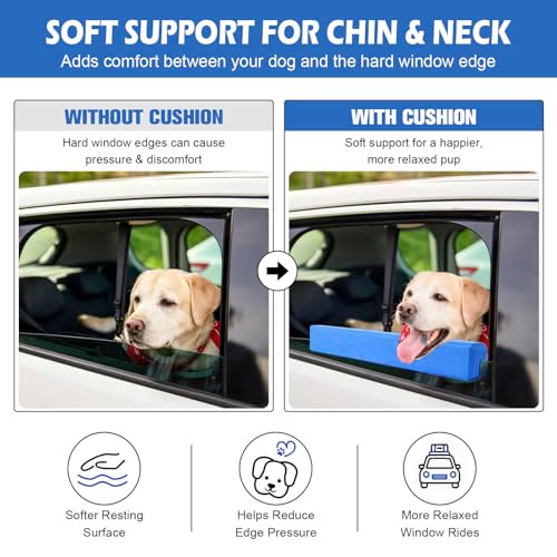 Heeipaw Dog Car Window Chin Rest – Soft Padded Window Sill Protector for Comfortable Car Rides - image 5