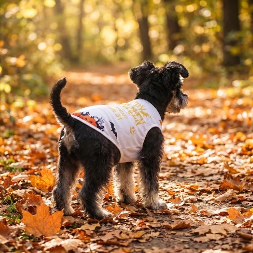 Heeipaw Halloween Pumpkin Dog Costume Vest – Cute Printed Pet Shirt, Sleeveless Dog Clothes for Small Dogs - image 3