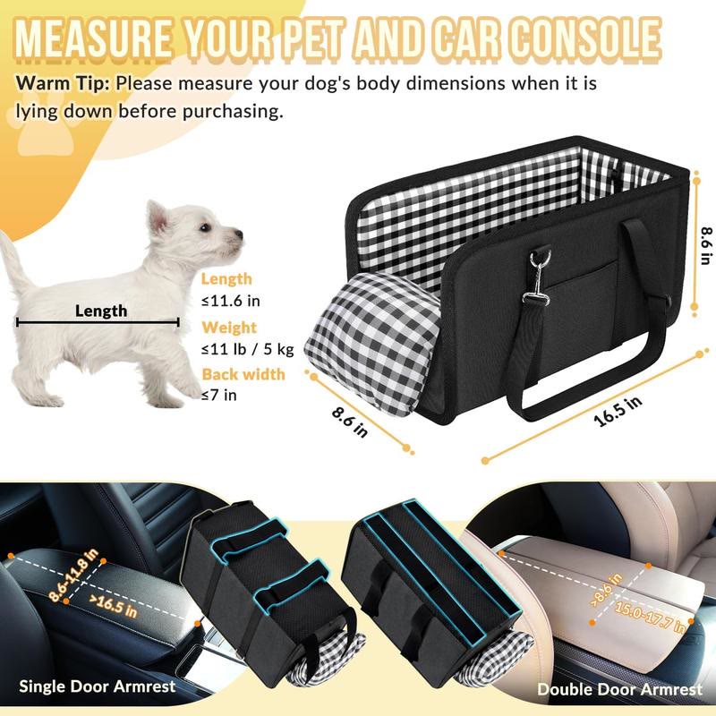 Heeipaw Cozy Armrest Dog Car Seat – Secure & Comfortable Travel Bed For Small Dogs And Puppies - image 7