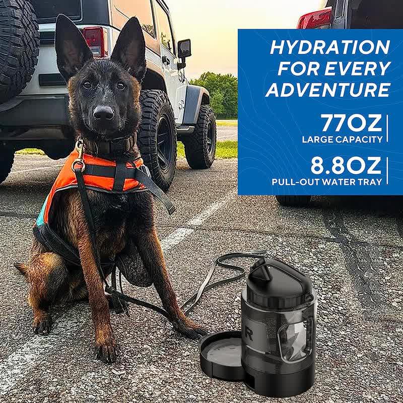 Heeipaw 2.2L Large Capacity Portable Dog Water Bottle for Walking, Hiking & Travel - image 9