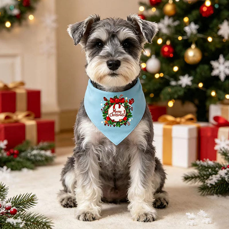 Heeipaw Christmas Dog Bandana – Festive Plaid Pet Scarf For Dogs & Cats  - Christmas E - 63*43*43 - 1PC - image 5
