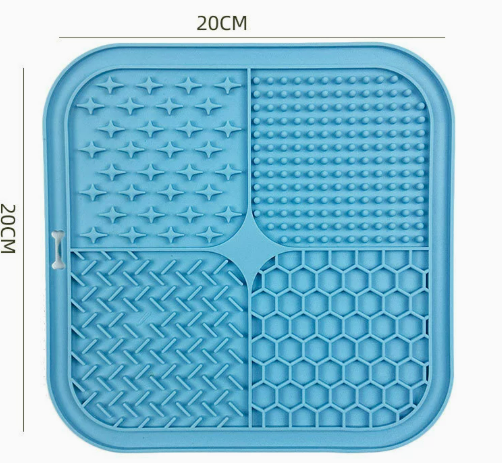 Heeipaw Silicone Lick Mat – Slow Feeder Enrichment Mat For Dogs & Cats - Blue - image 4
