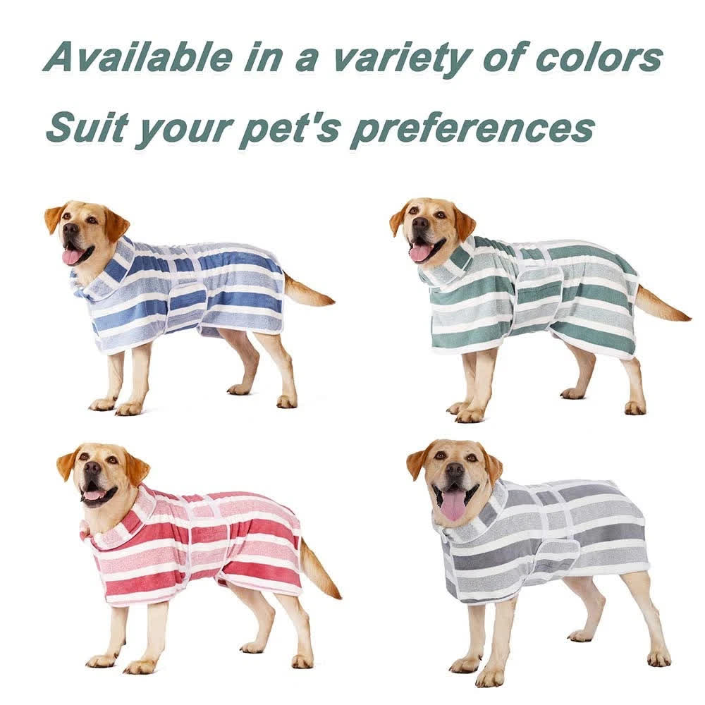 Heeipaw Cozy Dog Bathrobe Towel – Ultra Absorbent Pet Drying Wrap for Small & Large Dogs, Soft Bath Towel After Shower - image 7