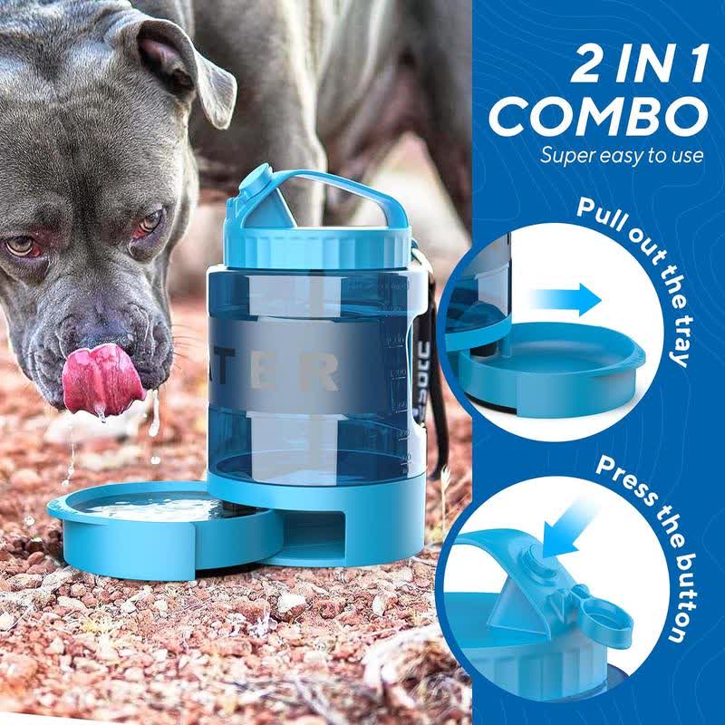 Heeipaw 2.2L Large Capacity Portable Dog Water Bottle for Walking, Hiking & Travel - image 5