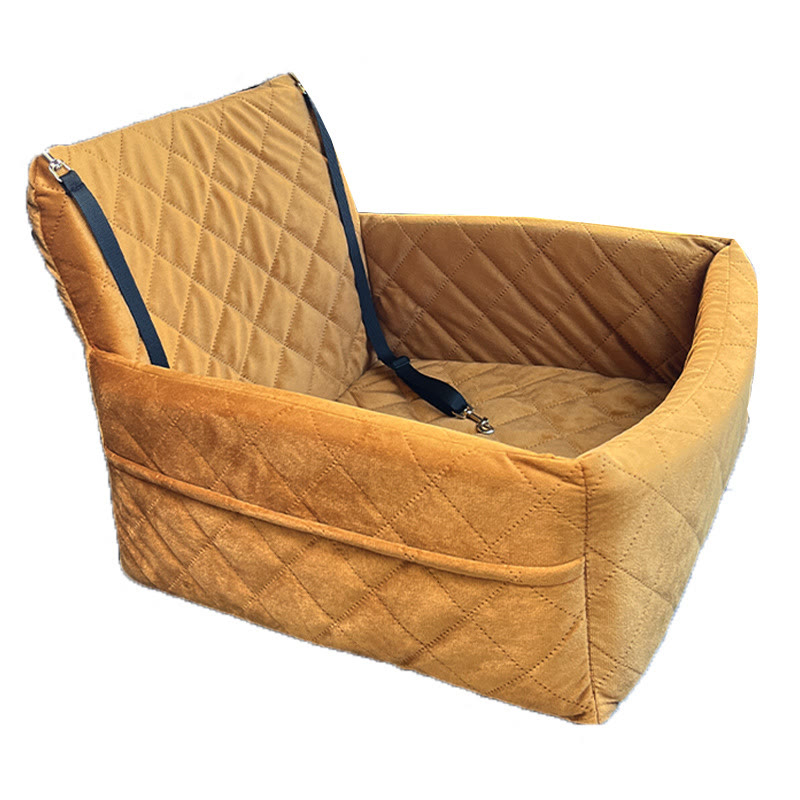 Heeipaw Travel  Dog Car Bed – Washable Travel Bed for Dogs - Brown - 45*45*35cm - image 10