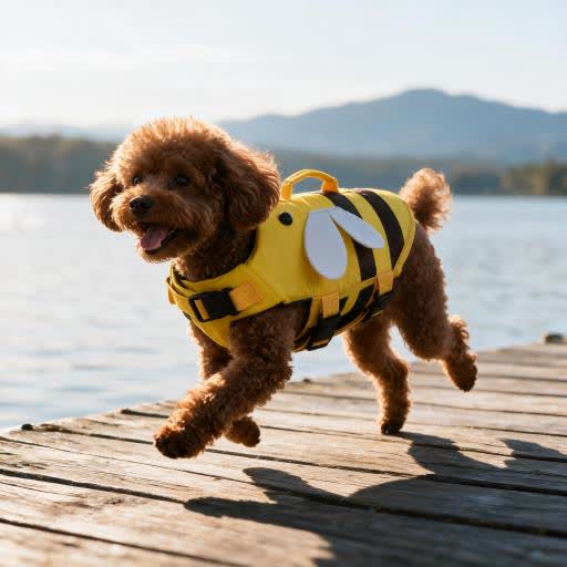 Heeipaw Dog Life Jacket for Small & Medium Dogs, Adjustable Pet Swimming Vest - image 4