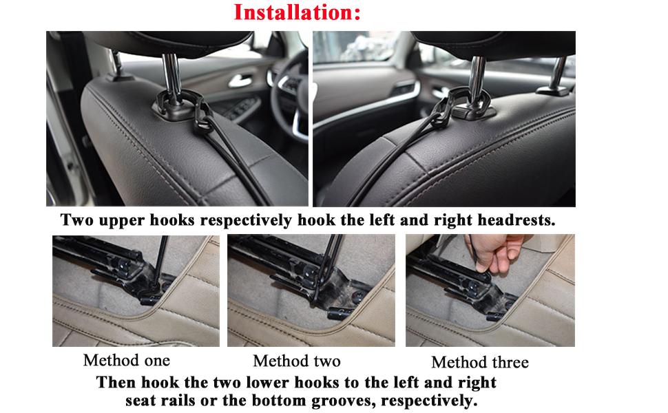 【NewYear2026】11.7*11.7 Inches Fabric & Plastic Dog Car Net Barrier - Auto Safety Mesh Organizer, Stretchable Storage Bag, Easy Installation, Universal for SUVs, Safe for Driving #TikTokShopfalldealsforyou